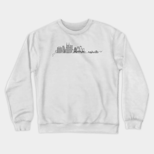 Nashville City Signature Crewneck Sweatshirt by kursatunsal